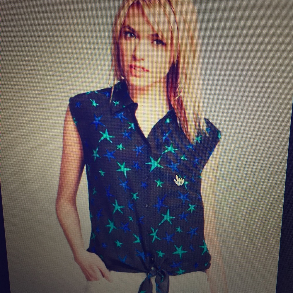 COPY - Equipment sleeveless blouse with stars